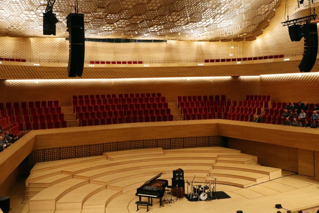 Interior of La Seine Musical in Boulogne-Billancourt in France